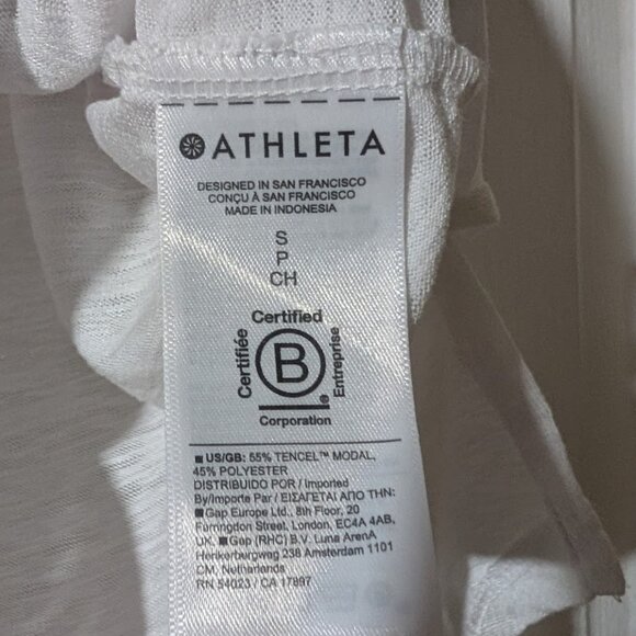 Athleta | Breezy Scoop V Tee In Bright White - Picture 11 of 13